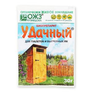 Удачный (порошок) биопрепарат для туалетов и выгребных ям, 30 г - картинка 1