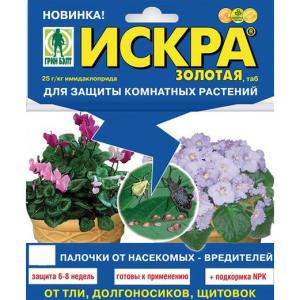 ИСКРА Золотая Палочки для защиты комнатных растений (Грин Бэлт), 10 шт в уп. - картинка 1