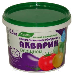 Комплексное минеральное удобрение Акварин "Овощной", 0,5 кг - картинка 1