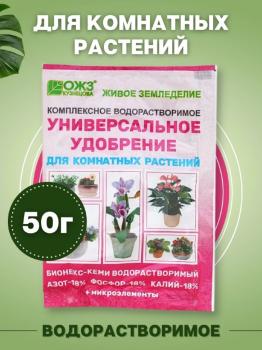 Бионекс-Кеми водорастворимый (комплексное удобрение для комнатных растений), 50 г - картинка 1