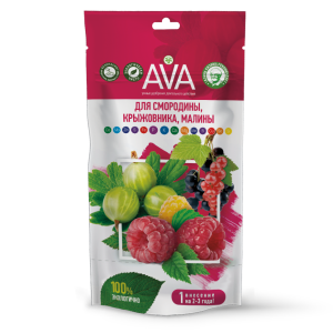 Удобрение AVA для смородины, крыжовника, малины, 100 г (дой-пак) - картинка 1