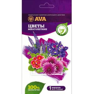 Удобрение AVA для многолетних садовых цветов, 100 г (дой-пак) - картинка 1